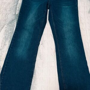Simply Vera Vera Wang Dark Blue Flare Jeans